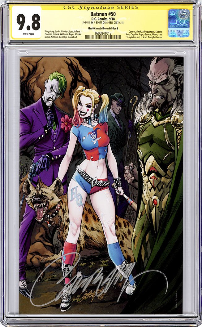 CGC 9.8 SS Batman #50 JSC cover E