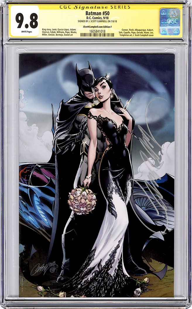 CGC 9.8 SS Batman #50 JSC cover F