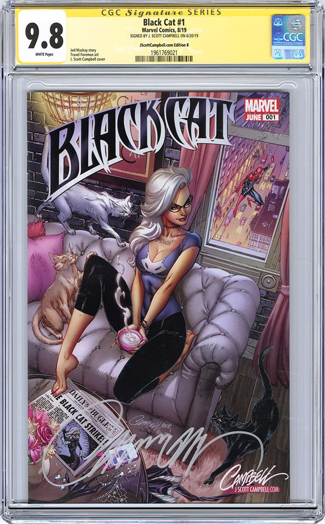 CGC 9.8 SS Black Cat #1 JSC cover B