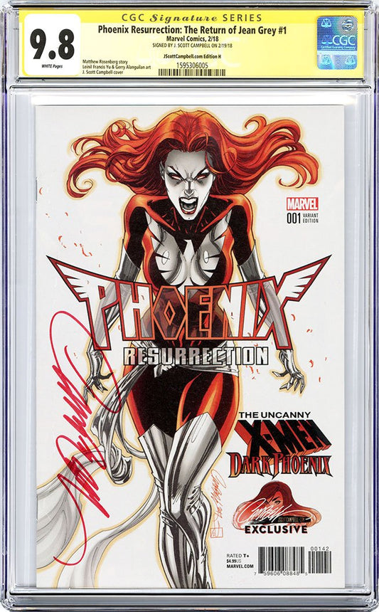 CGC 9.8 SS Phoenix Resurrection: The Return of Jean Grey #1 JSC cover H