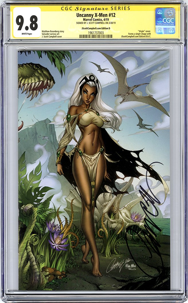 CGC 9.8 SS Uncanny X-Men #12 JSC cover D