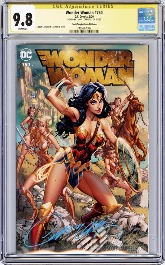 CGC 9.8 SS Wonder Woman #750 JSC cover A