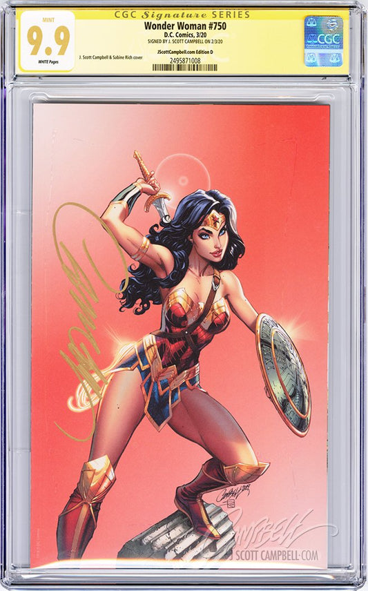 CGC **9.9** SS Wonder Woman #750 JSC cover D