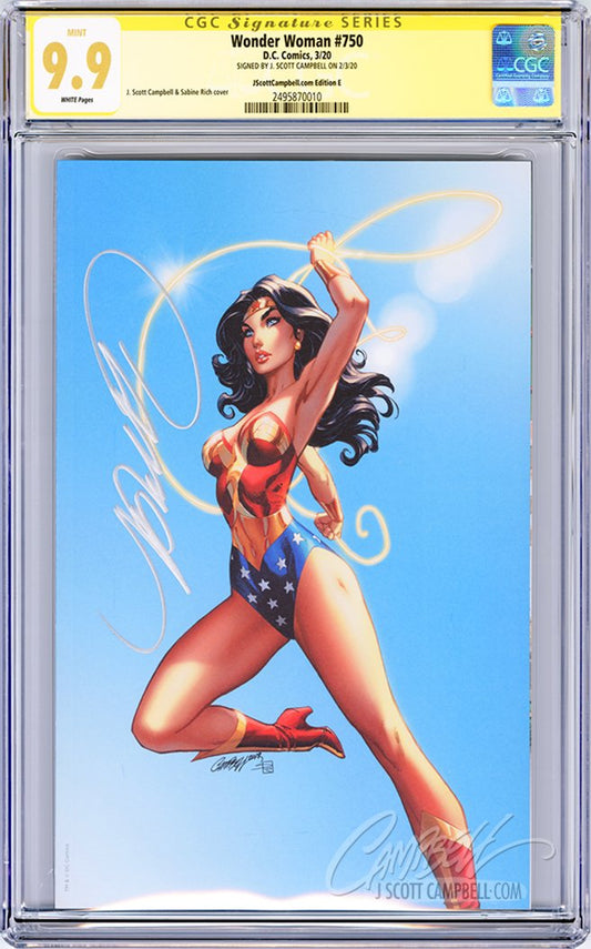 CGC **9.9** SS Wonder Woman #750 JSC cover E