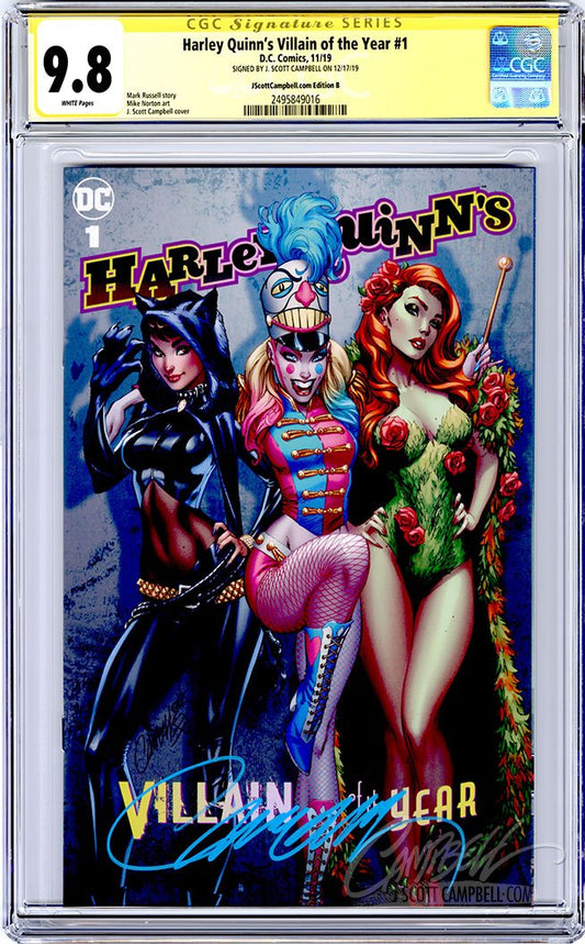 CGC 9.8 SS Harley Quinn's VOTY #1 JSC cover B