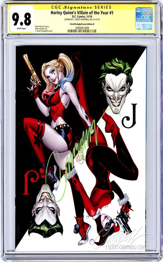 CGC 9.8 SS Harley Quinn's VOTY #1 JSC cover D JSC