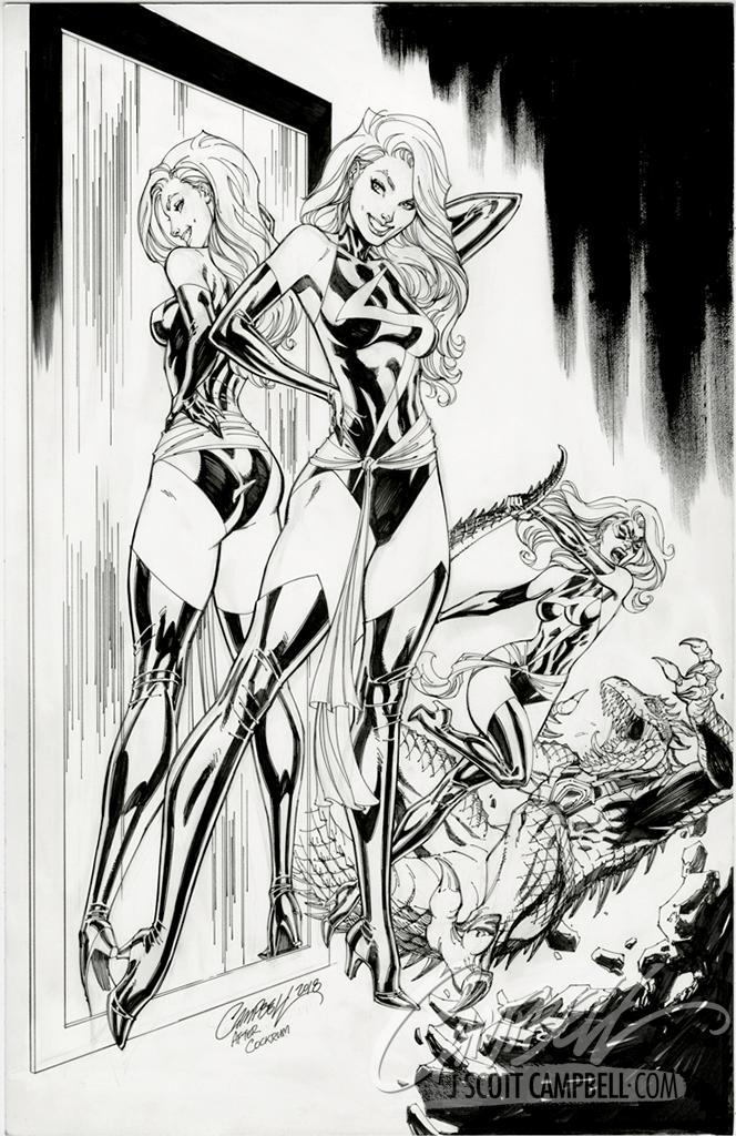 Original Art: Captain Marvel #1 Cover B