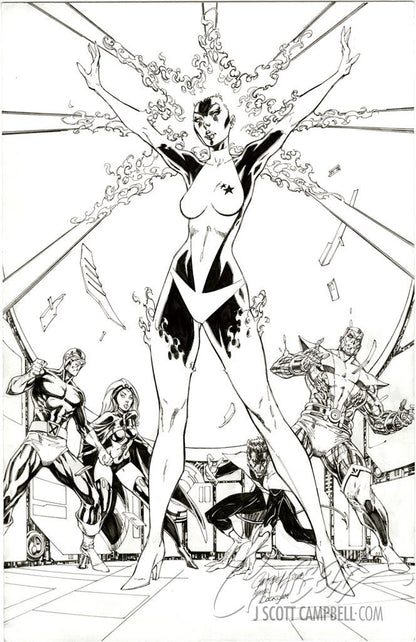 Original Art: Captain Marvel #1 Cover D
