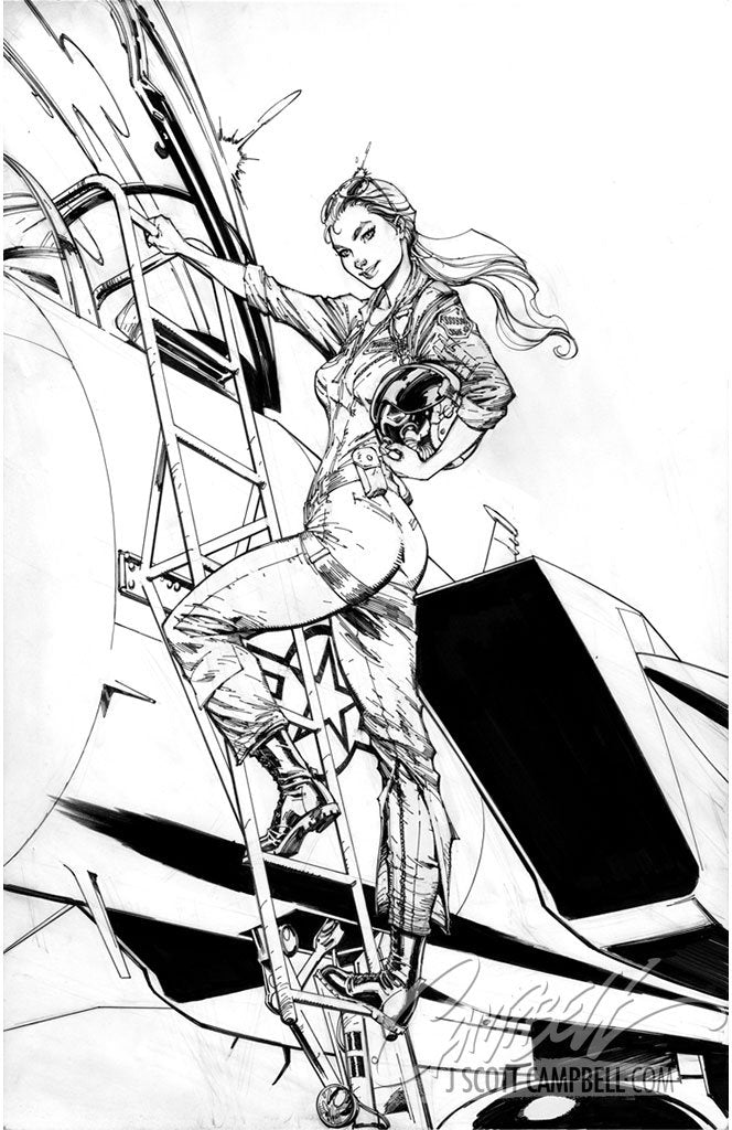 Original Art: Captain Marvel #1 Cover E
