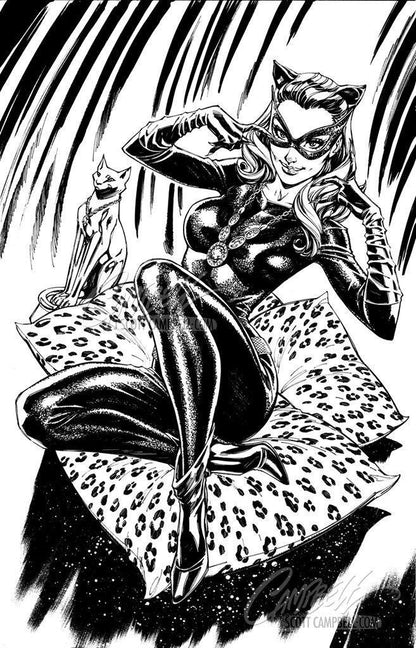SOLD - Original Art: Catwoman 80th Anniversary 1960s retail variant