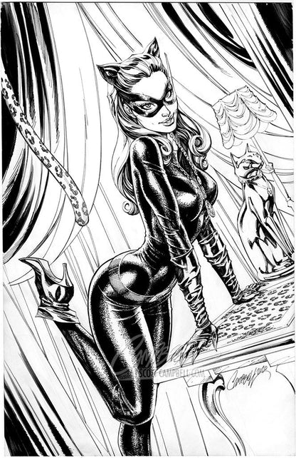 SOLD - Original Art: Catwoman 80th Anniversary JSC EXCLUSIVE variant C