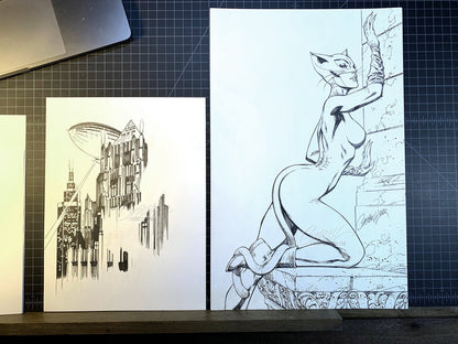 SOLD - Original Art: Catwoman 80th Anniversary JSC EXCLUSIVE variant F