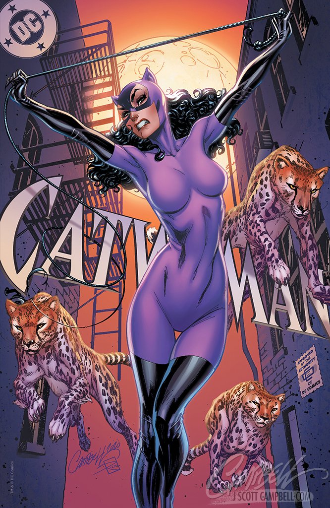 SOLD - Original Art: Catwoman 80th Anniversary JSC EXCLUSIVE variant D