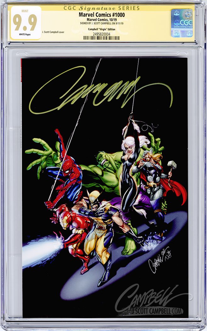 CGC **9.9** SS Marvel Comics #1000 INCENTIVE 1:200 JSC