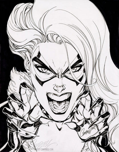 Original Art: Black Cat #6 Retail Cover