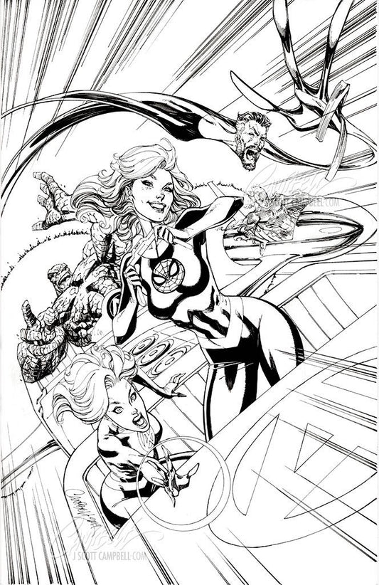 SOLD - Original Art: Fantastic Four #15 'MJ' Retail Cover