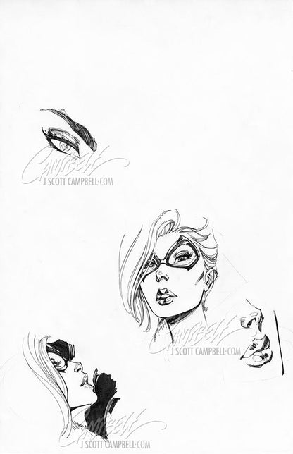 Original Art: Black Cat #8 Retail Cover